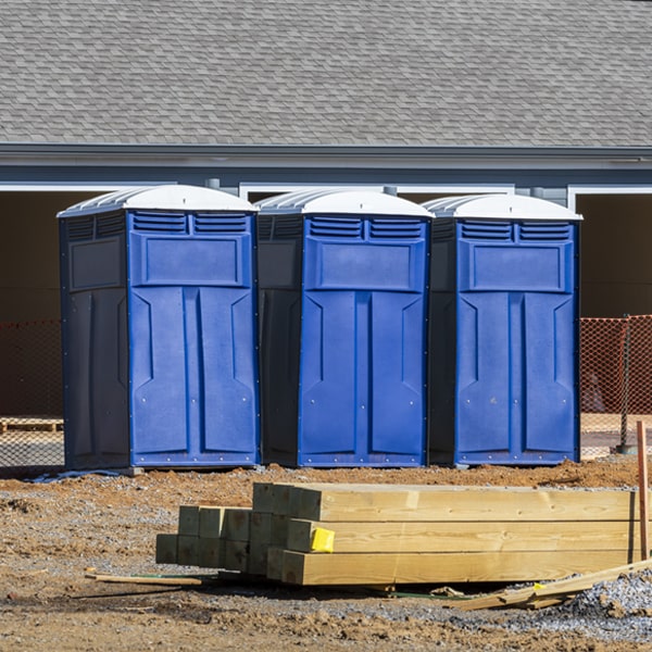 how can i report damages or issues with the portable restrooms during my rental period in Four Corners